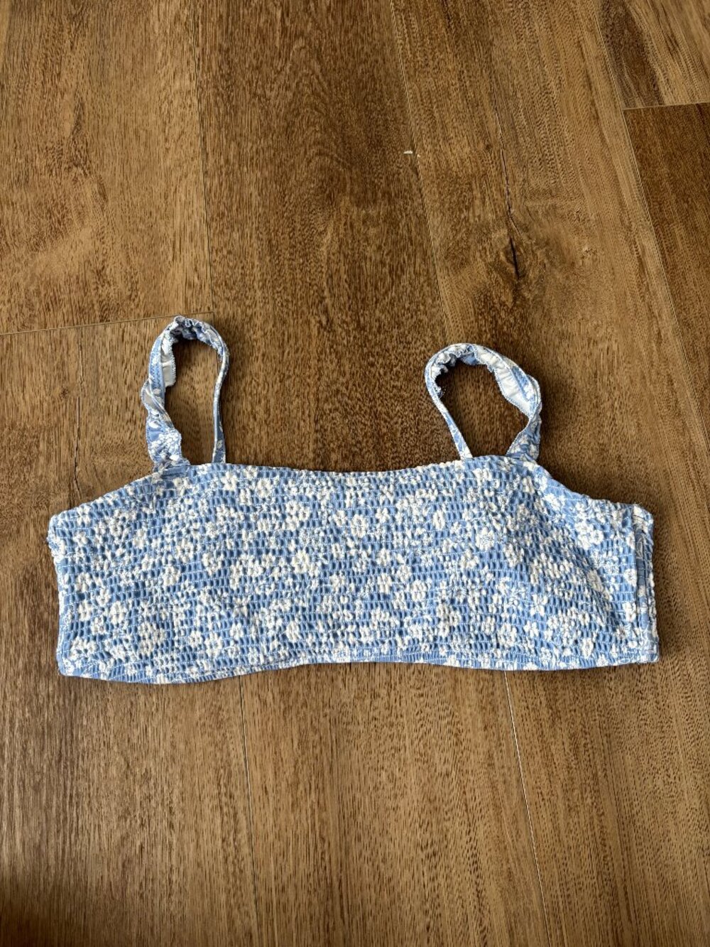 Hollister Blue Print Bikini Top - Size XL